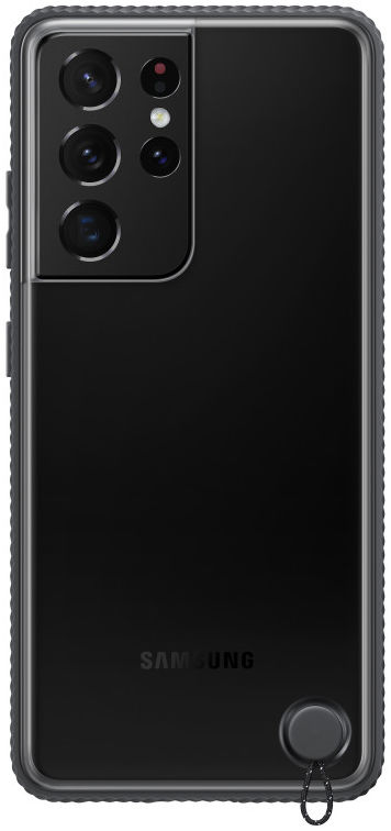 Origineel Samsung Galaxy S21 Ultra Hoesje Clear Protective Cover Zwart afbeelding 1