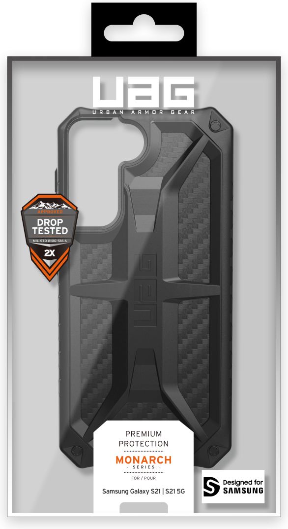 Urban Armor Gear Monarch Samsung Galaxy S21 Hoesje Carbon afbeelding 13