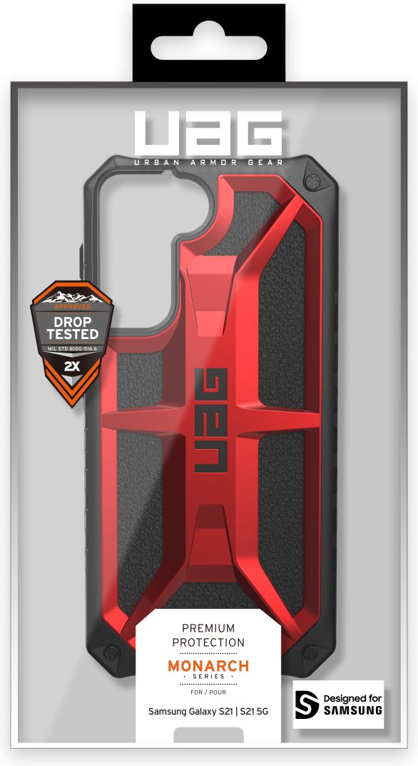 Urban Armor Gear Monarch Samsung Galaxy S21 Hoesje Crimson afbeelding 13