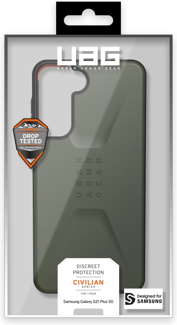 Urban Armor Gear Civilian Samsung Galaxy S21 Plus Hoesje Olive afbeelding 14