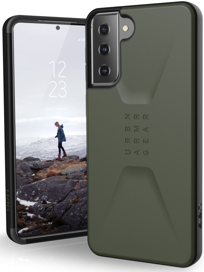 Urban Armor Gear Civilian Samsung Galaxy S21 Plus Hoesje Olive afbeelding 1