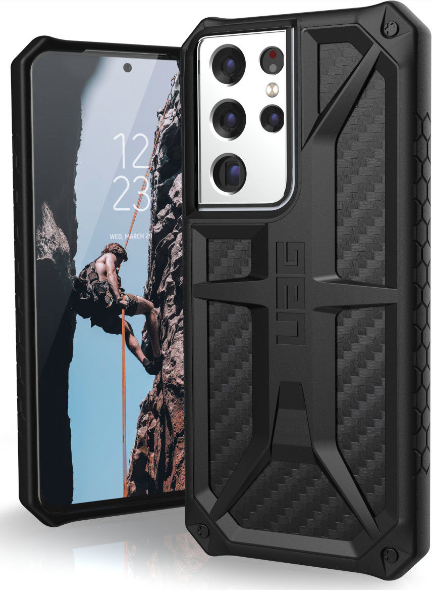 Urban Armor Gear Monarch Samsung Galaxy S21 Ultra Hoesje Carbon afbeelding 1