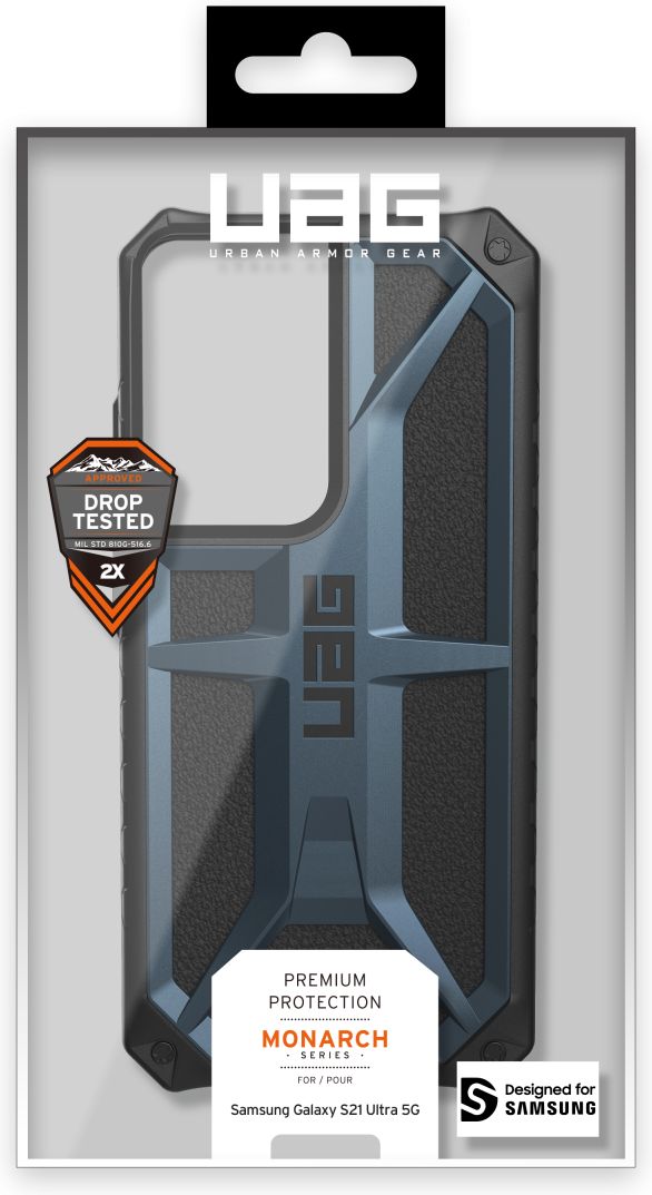Urban Armor Gear Monarch Samsung Galaxy S21 Ultra Hoesje Blauw afbeelding 14