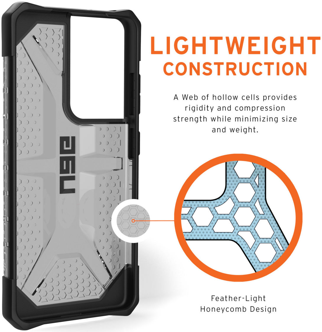 Urban Armor Gear Plasma Samsung Galaxy S21 Ultra Hoesje Ash afbeelding 6