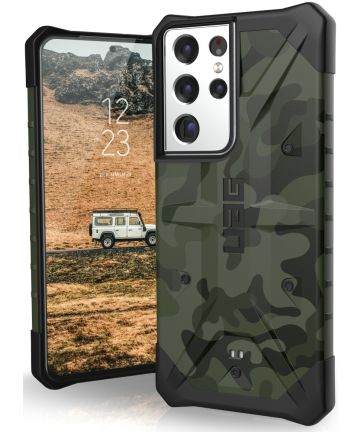 UAG Pathfinder Samsung Galaxy S21 Ultra Hoesje Forest Camo Hoesjes