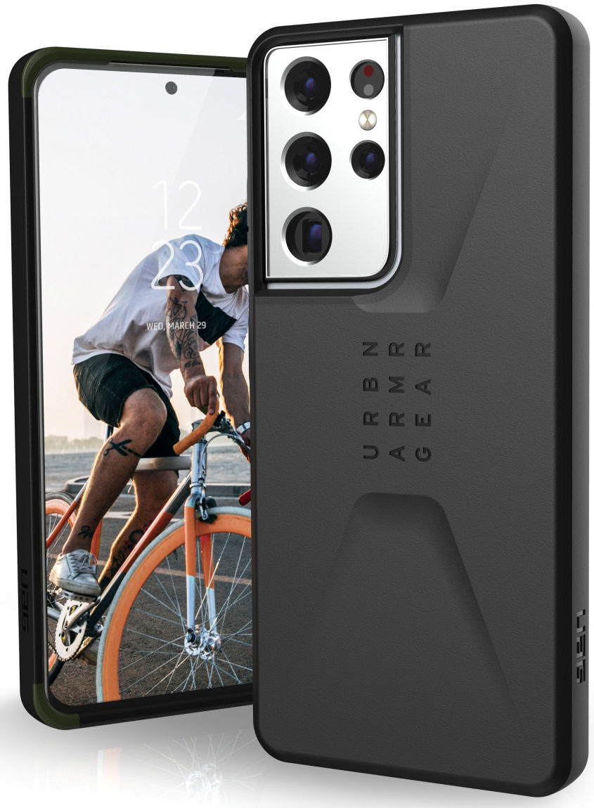 Urban Armor Gear Civilian Samsung Galaxy S21 Ultra Hoesje Zwart afbeelding 1
