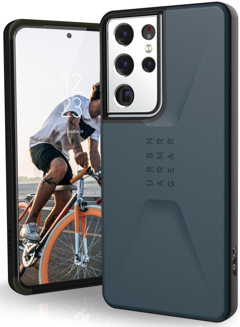 Urban Armor Gear Civilian Samsung Galaxy S21 Ultra Hoesje Blauw afbeelding 1