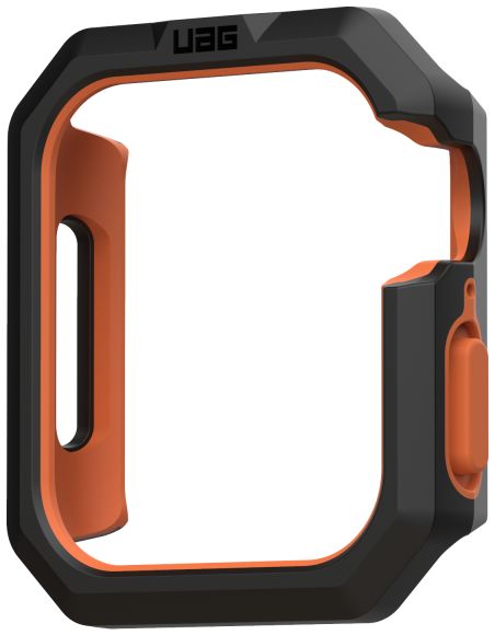 Urban Armor Gear Civilian Apple Watch 44MM Hoesje Zwart/Oranje afbeelding 3