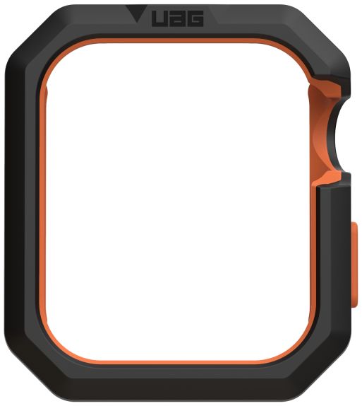 Urban Armor Gear Civilian Apple Watch 44MM Hoesje Zwart/Oranje afbeelding 8
