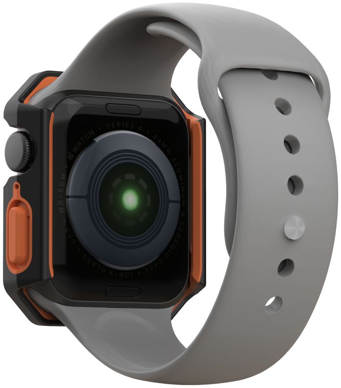 Urban Armor Gear Civilian Apple Watch 44MM Hoesje Zwart/Oranje afbeelding 9