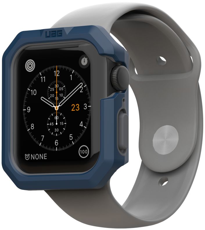 Urban Armor Gear Civilian Apple Watch 44MM Hoesje Blauw/Zilver afbeelding 10