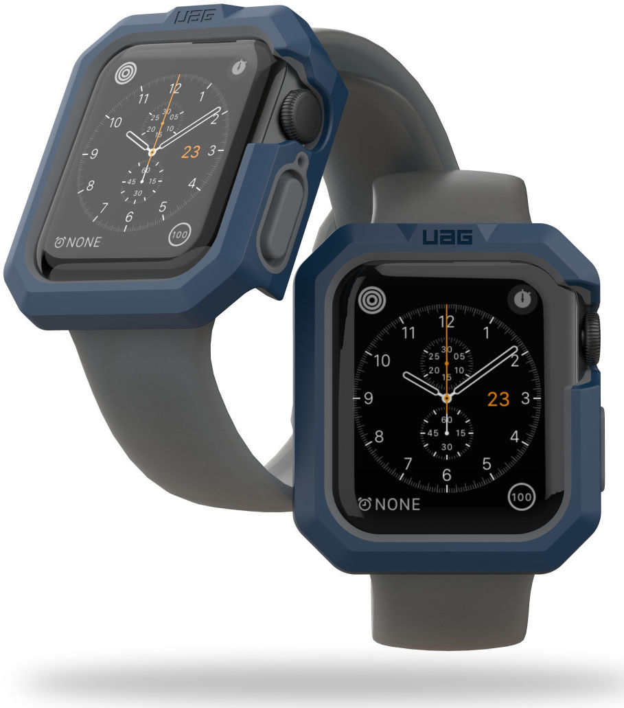 Urban Armor Gear Civilian Apple Watch 40MM Hoesje Blauw/Zilver afbeelding 1