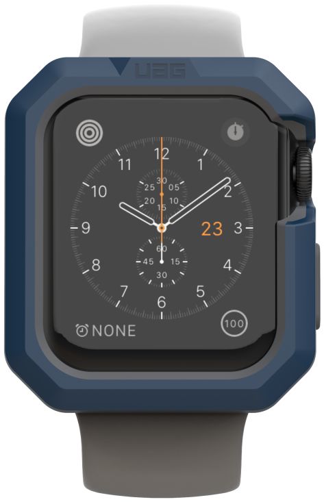 Urban Armor Gear Civilian Apple Watch 40MM Hoesje Blauw/Zilver afbeelding 2