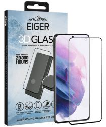 Eiger Samsung S21 Ultra Tempered Glass Case Friendly Gebogen Zwart