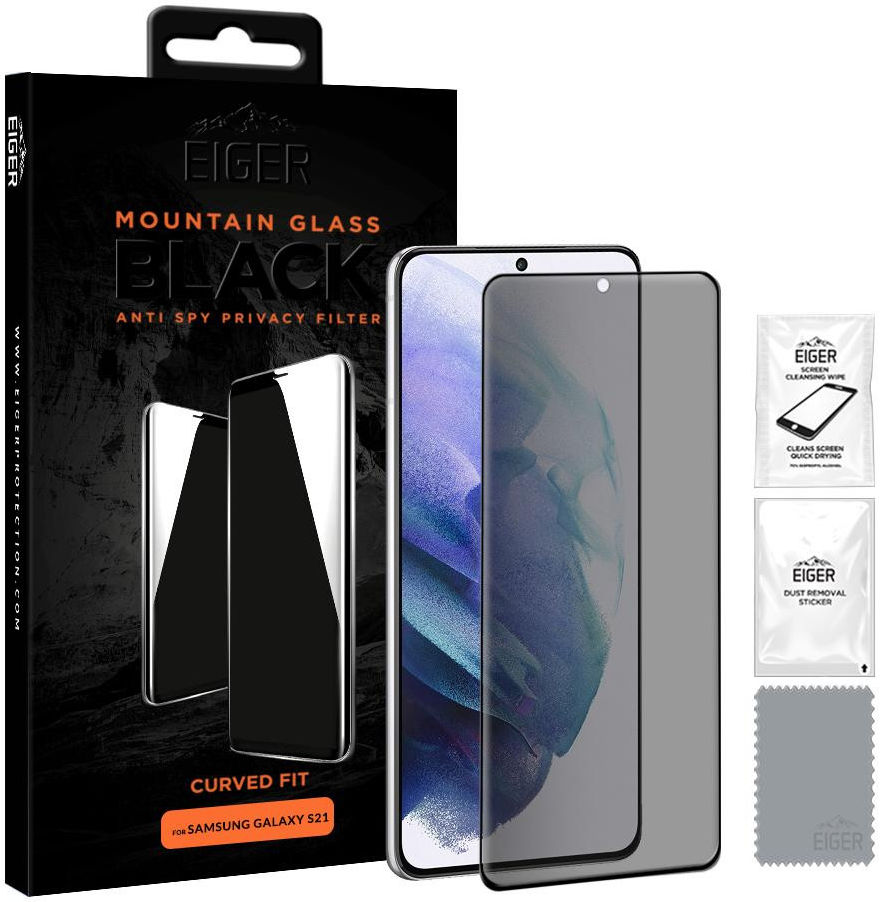 Eiger Samsung Galaxy S21 Privacy Glass Case Friendly Screen Protector afbeelding 4