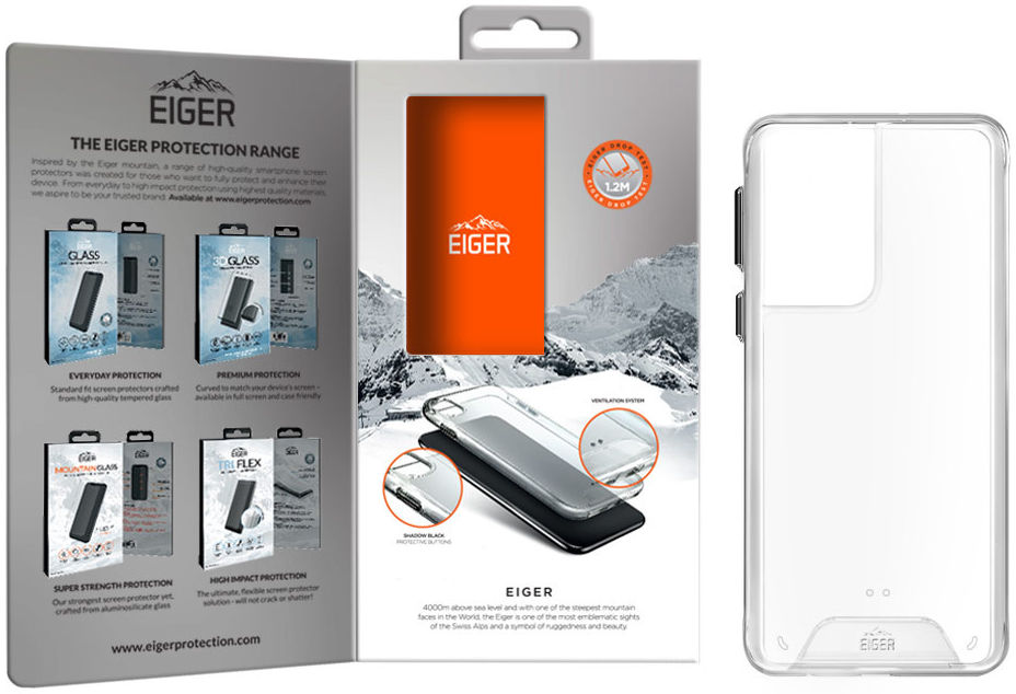 Eiger Glacier Series Samsung Galaxy S21 Ultra Hoesje Transparant afbeelding 4
