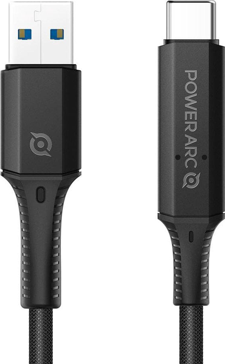 Spigen PowerArc ArcWire Gevlochten USB-C Kabel 1 Meter Zwart (2-Pack) afbeelding 2