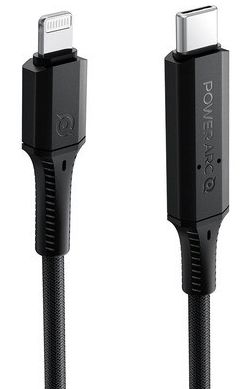 Spigen PowerArc ArcWire Gevlochten USB-C/Lightning Kabel 1 Meter Zwart afbeelding 1