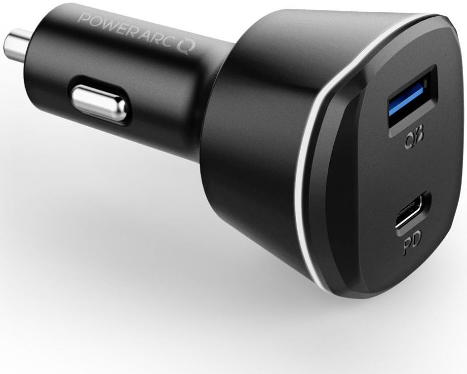 Spigen PowerArc ArcStation Auto Lader met USB en USB-C Poort Zwart afbeelding 3