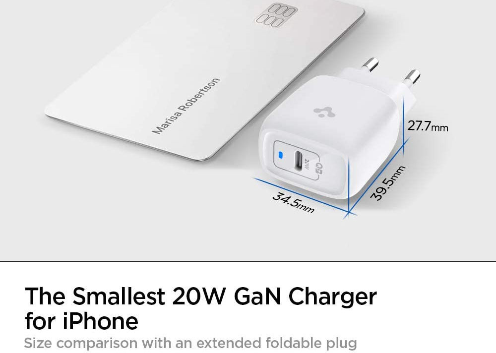 Spigen PowerArc ArcStation 20W Power Delivery 3.0 USB-C Oplader Wit afbeelding 6