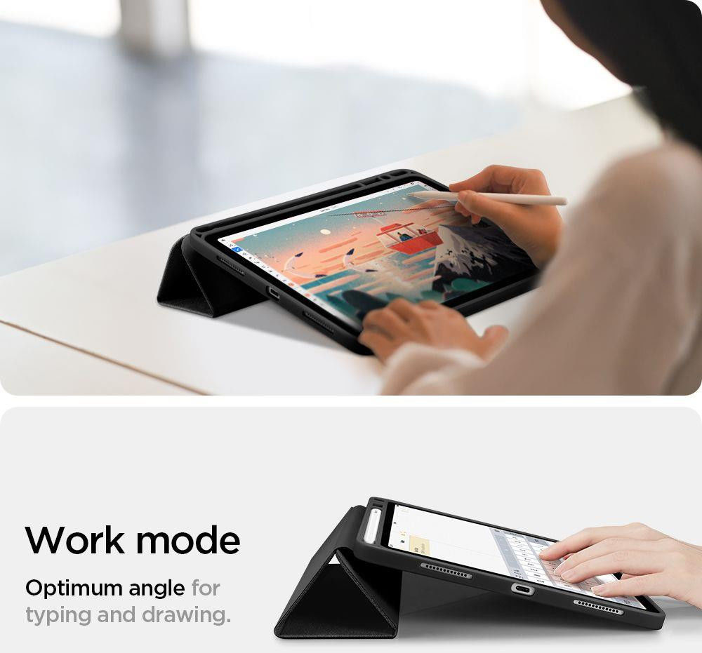 Spigen Urban Fit Apple iPad Air 2020 / 2022 Hoesje Zwart afbeelding 14