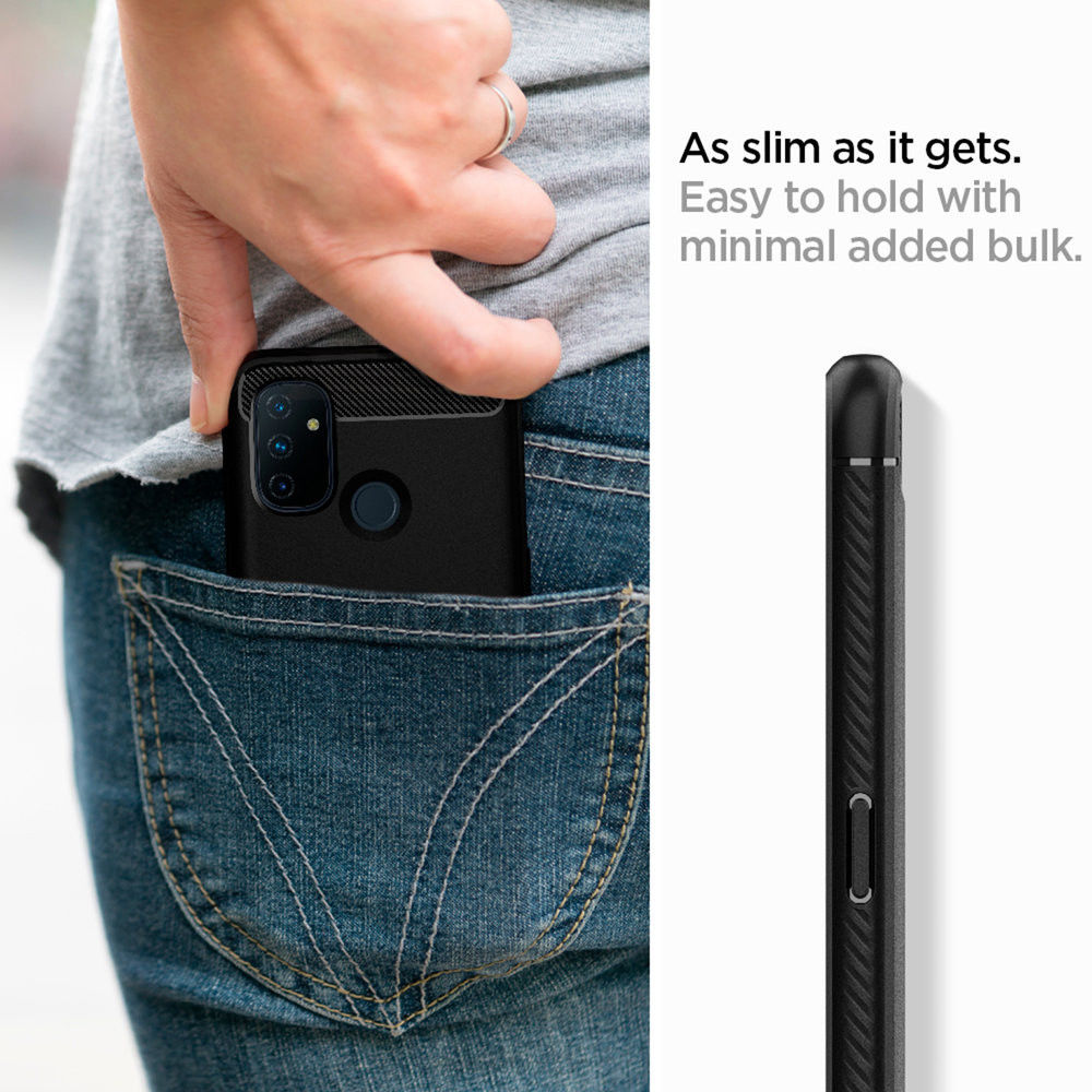 Spigen Rugged Armor OnePlus Nord N100 Hoesje Zwart afbeelding 7