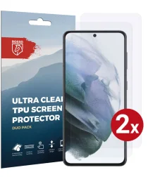 Rosso Samsung Galaxy S21 Clear Screen Protector Duo Pack