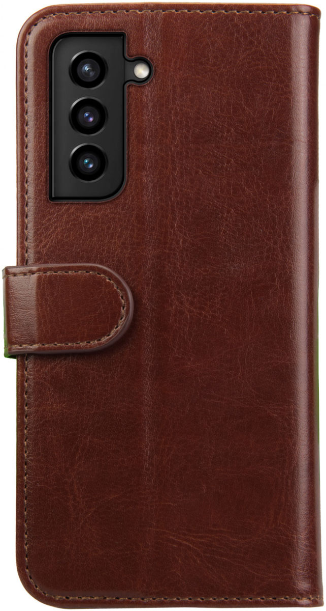 Rosso Element Samsung Galaxy S21 Hoesje Wallet Book Cover Bruin afbeelding 2