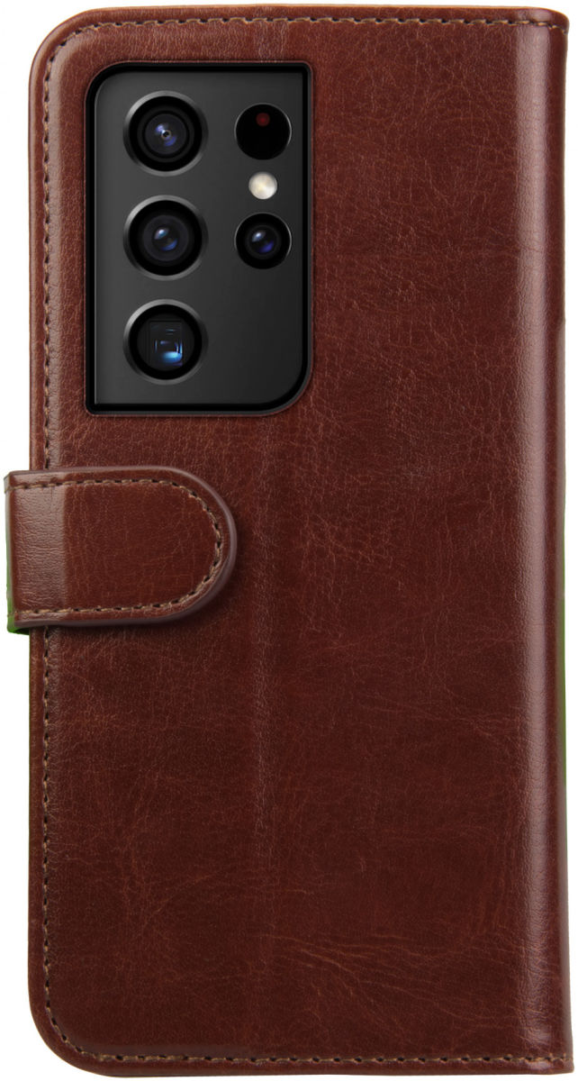 Rosso Element Samsung Galaxy S21 Ultra Hoesje Book Cover Bruin afbeelding 2