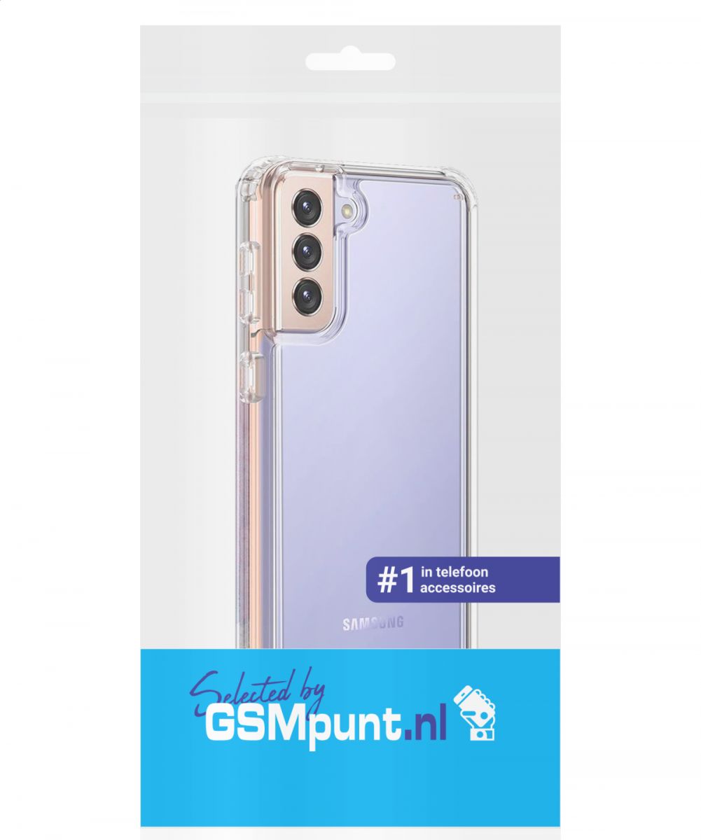 Samsung Galaxy S21 Hoesje Armor Back Cover Transparant afbeelding 2