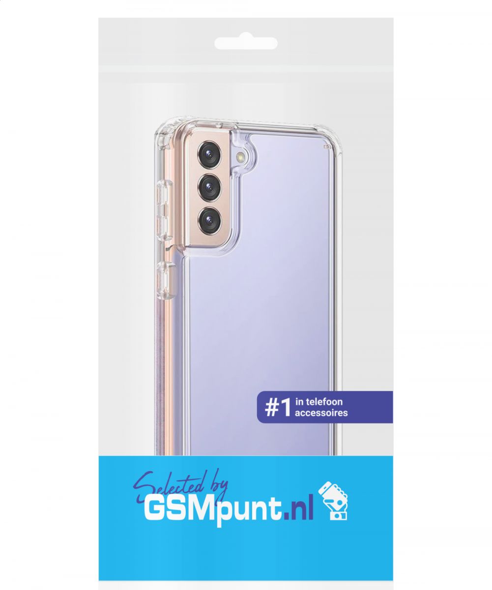 Samsung Galaxy S21 Plus Hoesje Armor Back Cover Transparant afbeelding 3