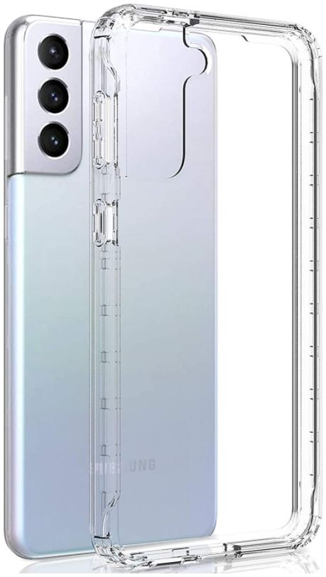 Samsung Galaxy S21 Plus Hoesje Armor Back Cover Transparant afbeelding 1