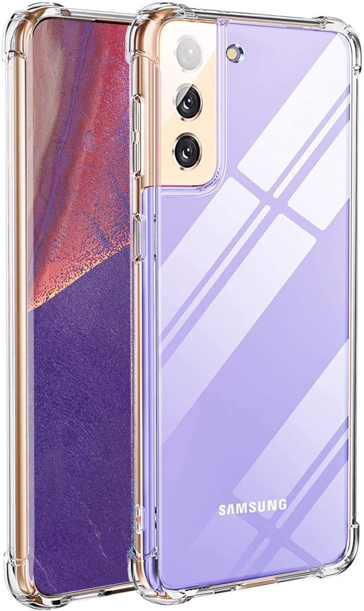 Samsung Galaxy S21 Hoesje Schokbestendig TPU Transparant afbeelding 1