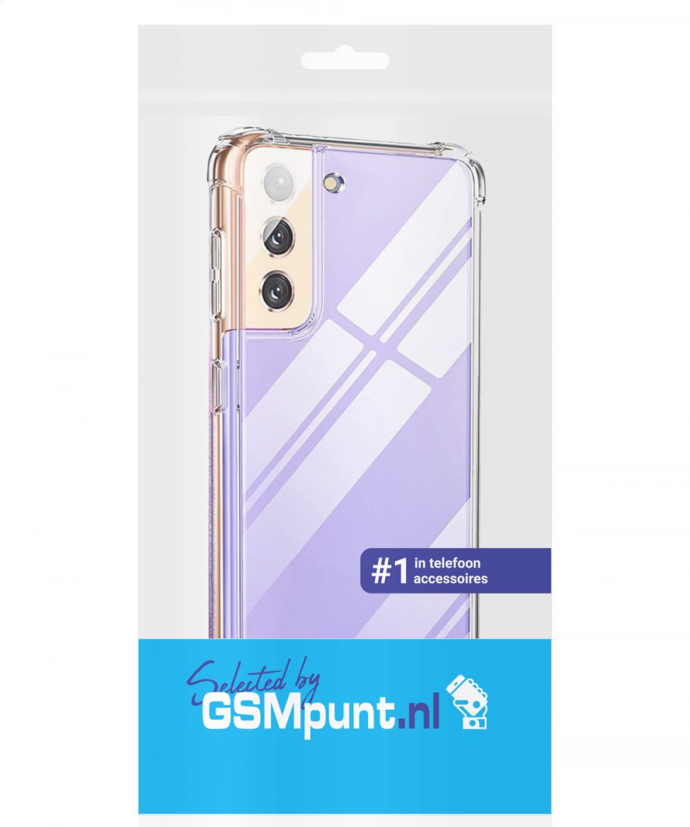 Samsung Galaxy S21 Hoesje Schokbestendig TPU Transparant afbeelding 2