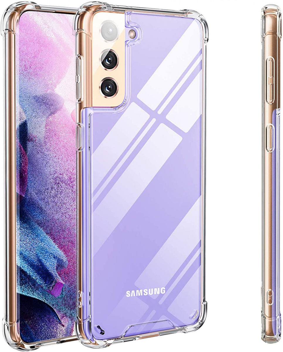 Samsung Galaxy S21 Hoesje Schokbestendig TPU Transparant afbeelding 4