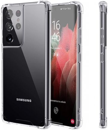 Samsung Galaxy S21 Ultra Hoesje Schokbestendig TPU Transparant Hoesjes