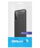 Samsung Galaxy S21 Hoesje Geborsteld TPU Flexibele Back Cover Zwart