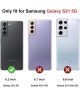 Samsung Galaxy S21 Hoesje Geborsteld TPU Flexibele Back Cover Rood