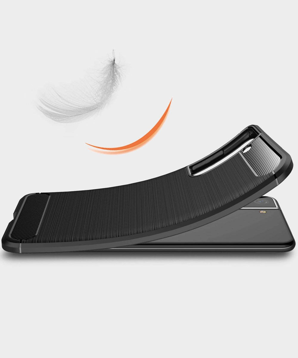 Samsung Galaxy S21 Plus Hoesje Geborsteld TPU Back Cover Rood afbeelding 6