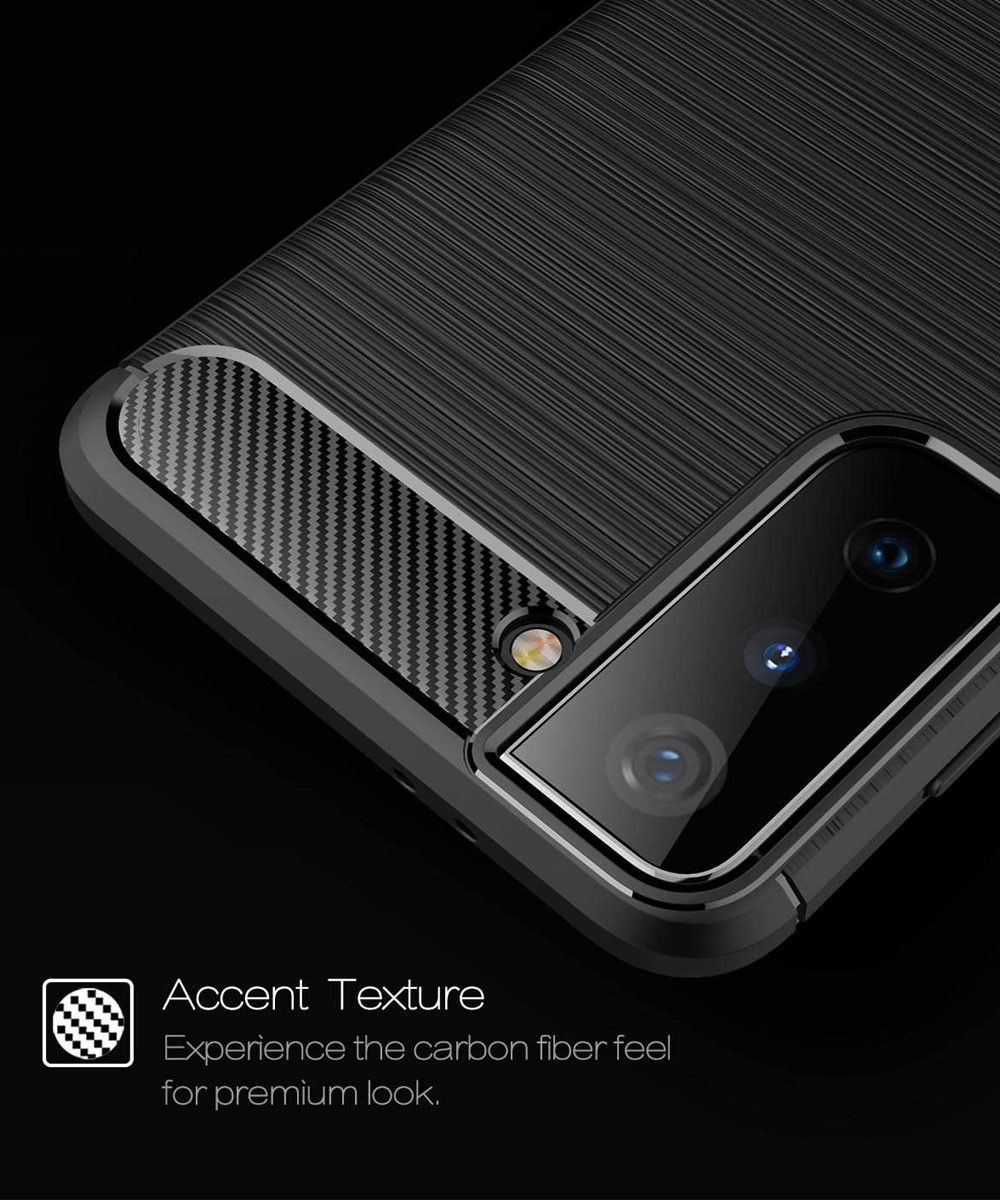 Samsung Galaxy S21 Plus Hoesje Geborsteld TPU Back Cover Rood afbeelding 9
