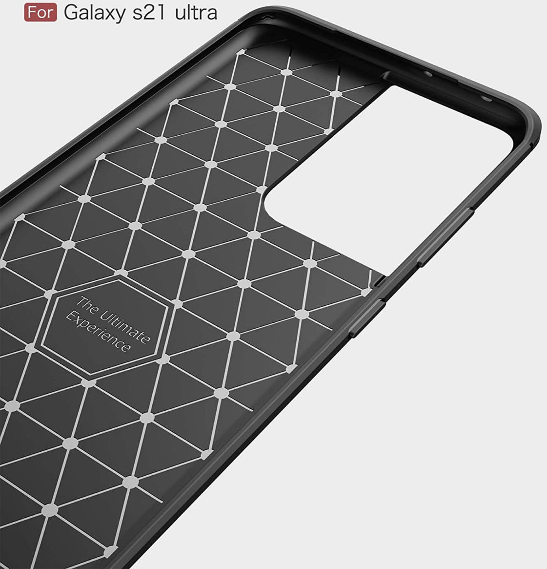 Samsung Galaxy S21 Ultra Hoesje Geborsteld TPU Flexibel Zwart afbeelding 10