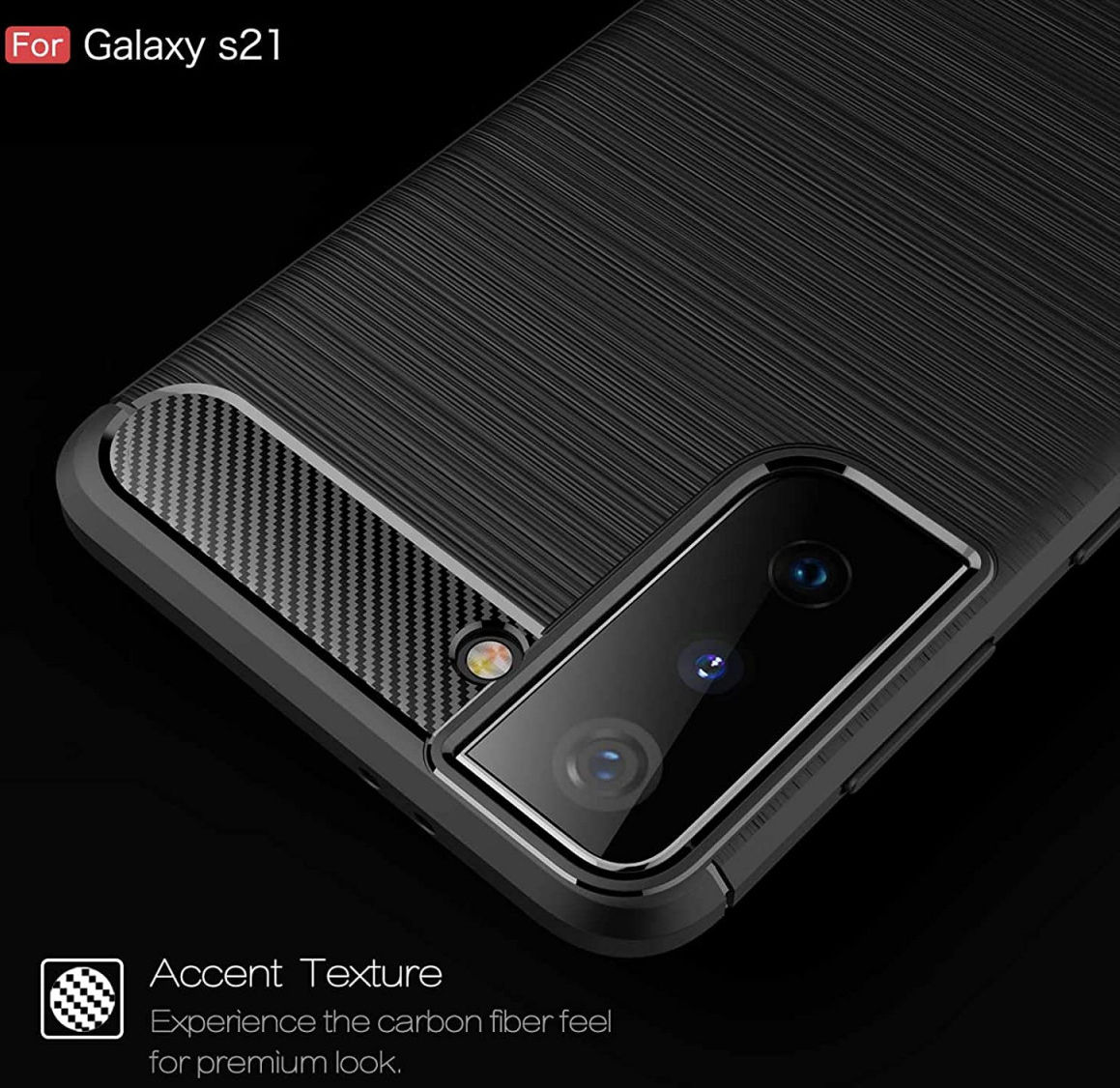 Samsung Galaxy S21 Ultra Hoesje Geborsteld TPU Flexibel Rood afbeelding 7