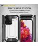 Samsung Galaxy S21 Ultra Hoesje Shock Proof Hybride Back Cover Roze