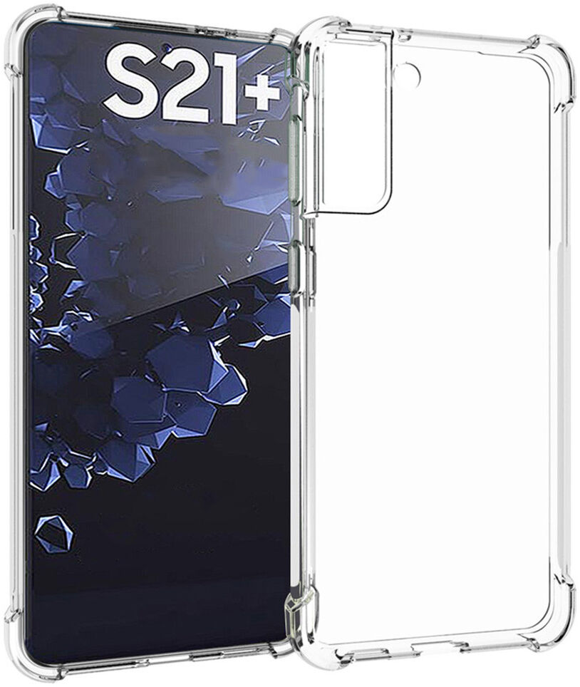 Samsung Galaxy S21 Plus Hoesje Schokbestendig Transparant afbeelding 1