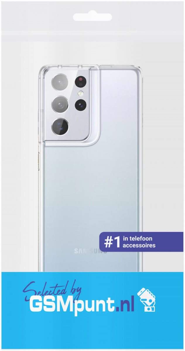 Samsung Galaxy S21 Ultra Hoesje Back Cover Dun TPU Transparant afbeelding 3