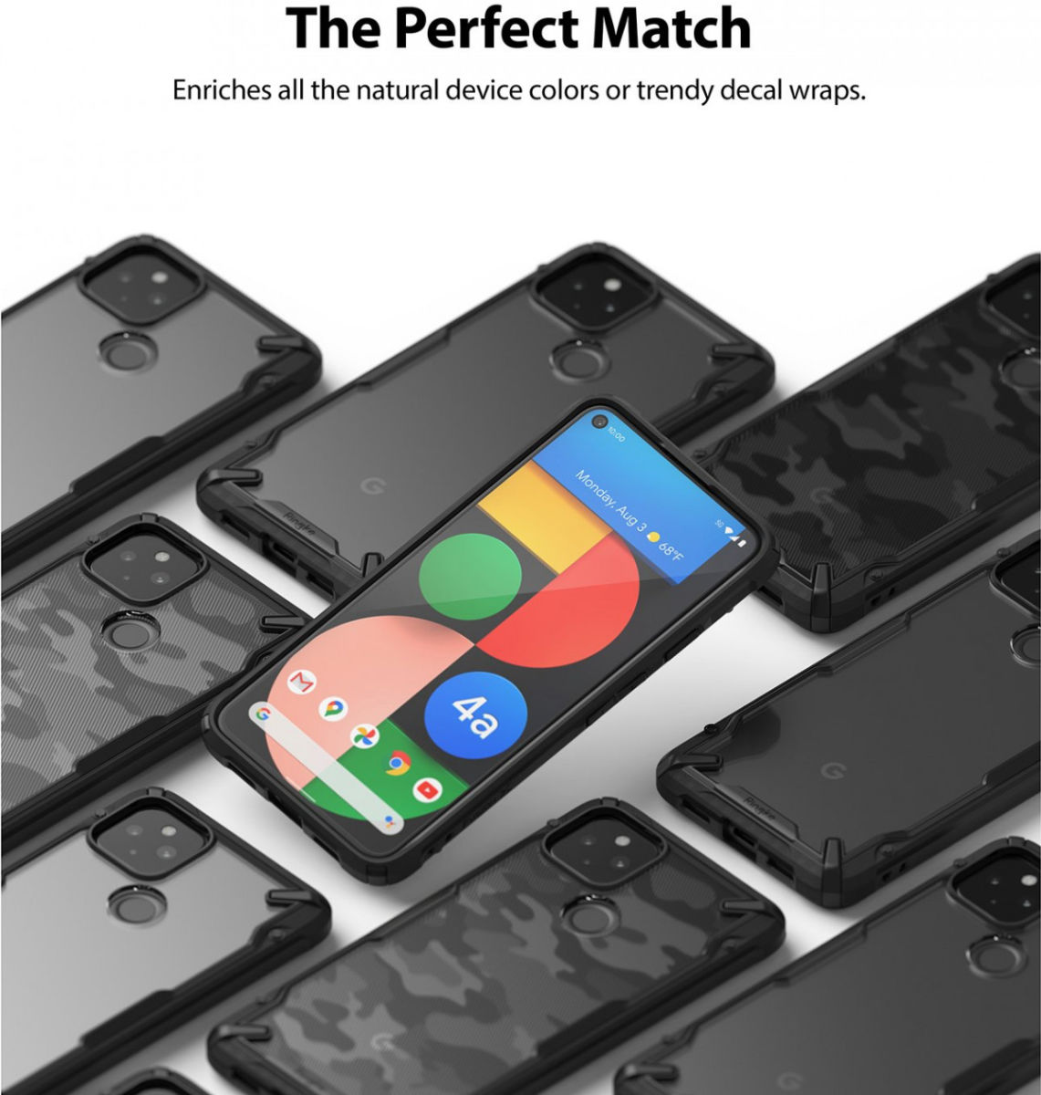 Ringke Fusion X Google Pixel 4A 5G Hoesje Zwart afbeelding 8