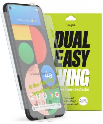 Ringke Dual Easy Wing Google Pixel 4A 5G Screen Protector (Duo Pack) Screen Protectors