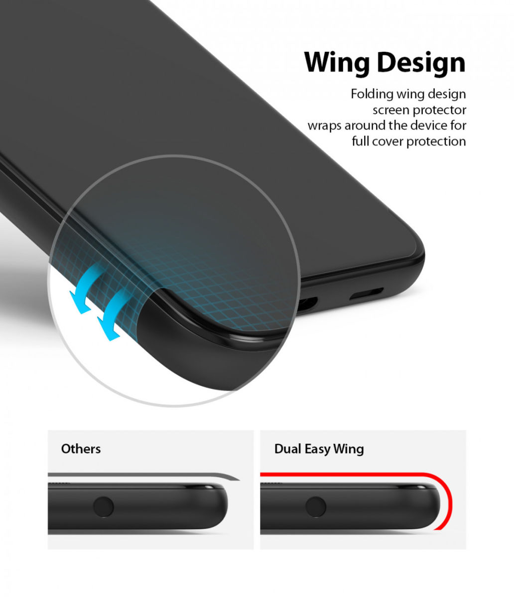 Ringke Dual Easy Wing Google Pixel 4A 5G Screen Protector (Duo Pack) afbeelding 4