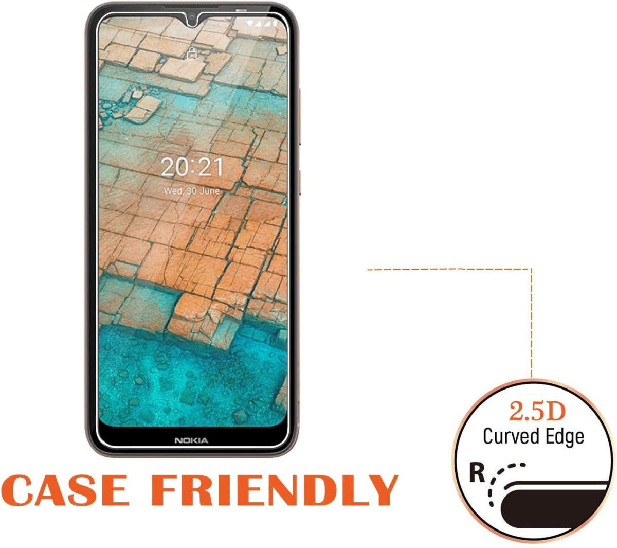 Nokia 2.4 Screen Protector Ultra Clear Display Folie afbeelding 2