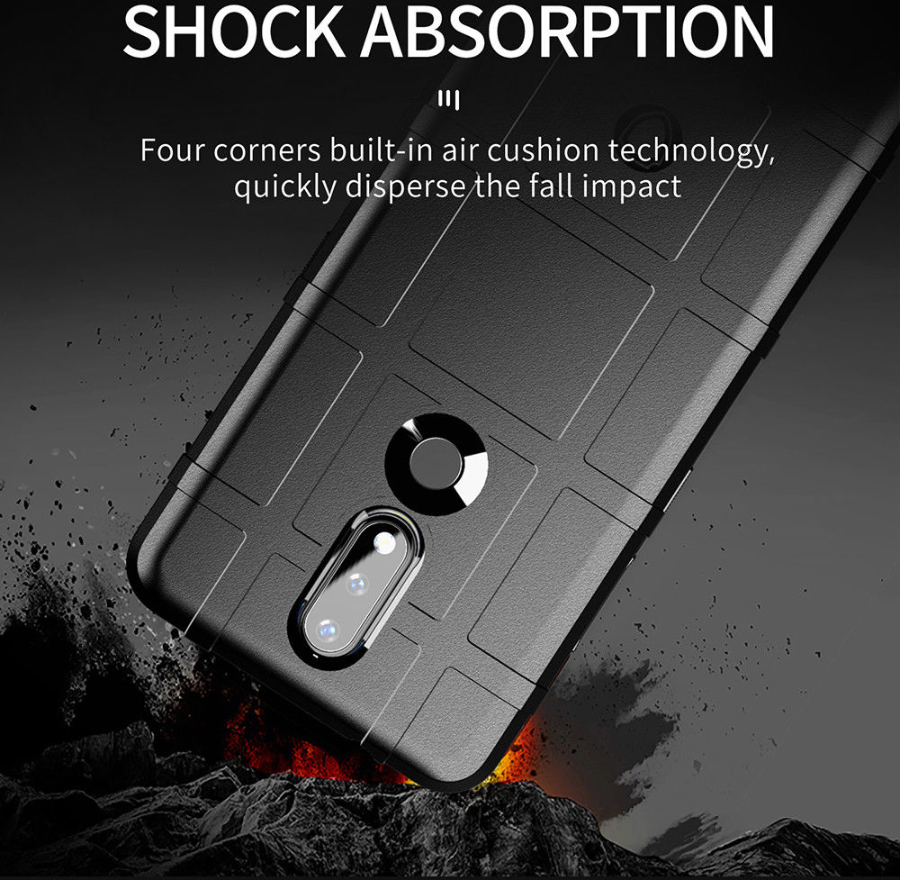 Nokia 2.4 Hoesje Shock Proof Rugged Shield Back Cover Blauw afbeelding 4